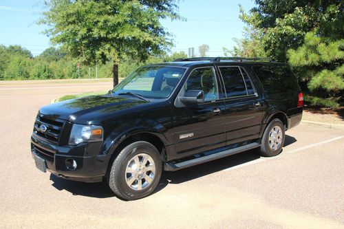 2008 ford expedition el limited black nav dvd tow pckg 4x4 4wd sunroof loaded !!