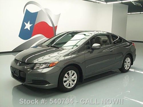 2012 honda civic lx coupe auto cruise ctlr one owner 3k texas direct auto