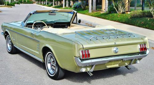 Time warp sweet solid 1966 ford mustang convertible v-8 auto a/c,p.s 36000 miles