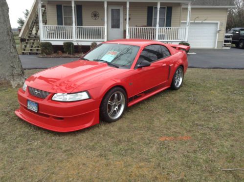 2002 ford mustang gt red low mileage many extras one owner garage kept