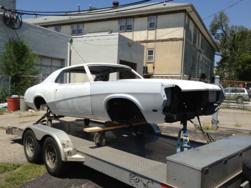 1969 mercury cougar xr7 428 cj &#034;q&#034; code project car, 99% rust free, tilt-away