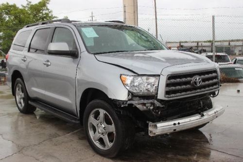 2011 toyota sequoia sr5 5.7l 4wd damaged fixer runs! l@@k loaded export welcome!
