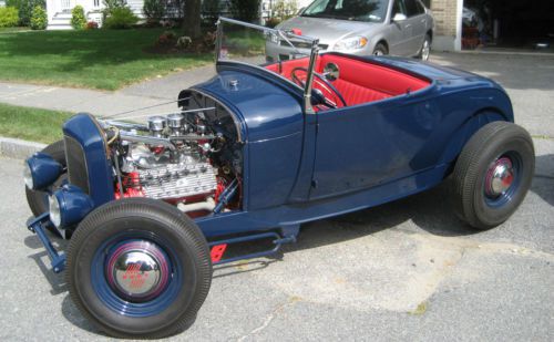 1928 1929 ford a-v8 flathead hiboy roadster on deuce frame