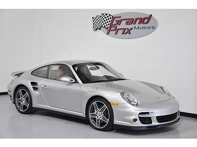 911 turbo coupe 2d, 997, 480hp, low miles, 6 speed, cpo warranty!