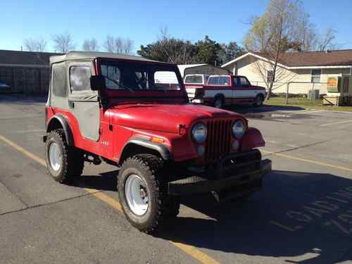 1978 red jeep cj5 cj 5 soft top, lift kit, new seats &amp; more,great shape and fun