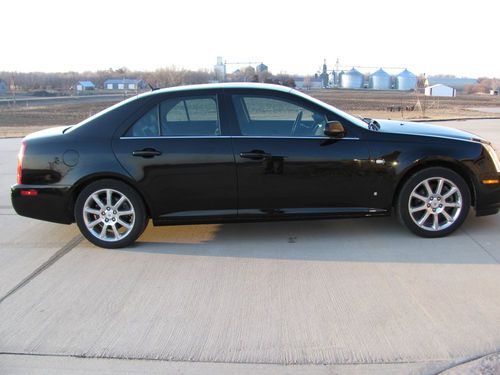 Wow! black 2007 cadillac sts 4 platinum edition awd 4.6l v8! loaded! no reserve!