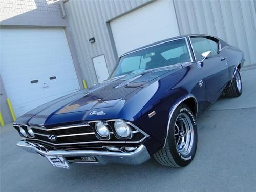 1969 chevelle ss blue 4-speed frame-off 468 bbc everything new