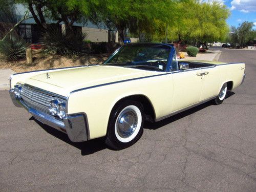 1963 lincoln continental convertible - rust free ca car - a/c - beautiful - wow!