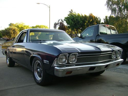 1968 el camino ss with crate motor, crate transmission &amp; hinged tonneau cover