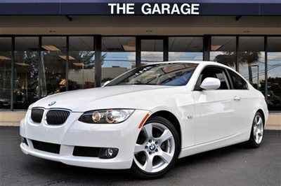 2010 bmw 328 coupe 3.0 liter i6,6-spd auto trans,arctic white/black int only 28k