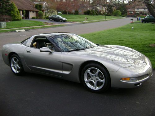 2001 corvette c5 coupe pewter 6-speed manual two roofs