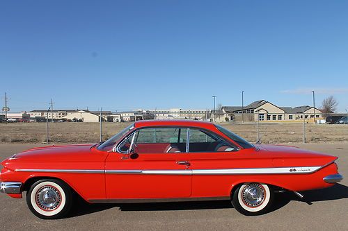 1961 chevy impala ss bubble top ,4 speed,348/350hp tri power  factory air