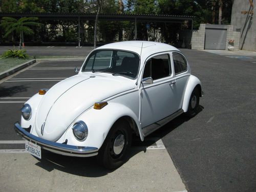 1970 volkswagen beetle classic bug vw autostick white 70