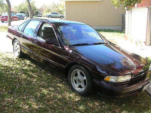 1996 chevy impala ss burgundy 89500 miles