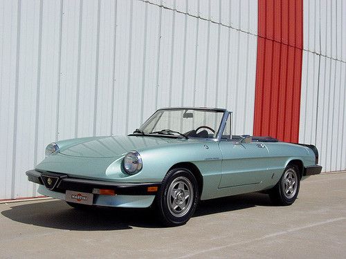 Beautiful, celeste blue classic alfa romeo spider with only 62,437 miles