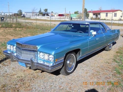 1973 cadiillac  coupe de ville rust free southwest car restored ready to drive