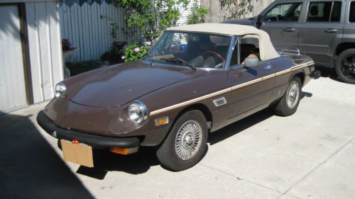 1979  alfa romeo spider, solid body and good runner