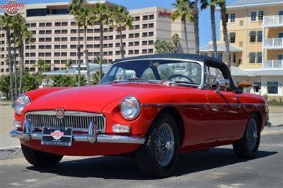 '66 mgb red/black leather. restored, lovely example