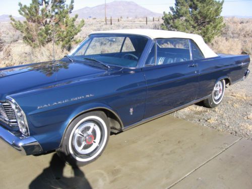 Classic 1965 ford galaxy xl convertible