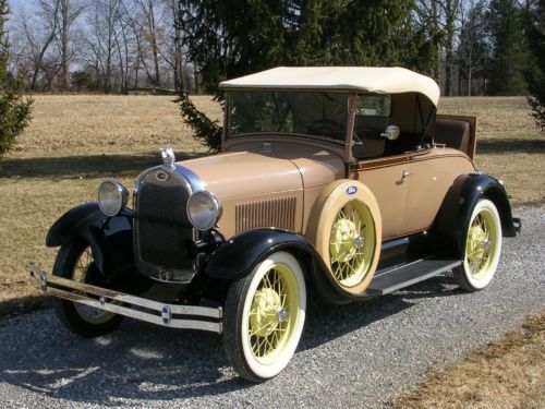 1929 ford model a roadster with rumble seat