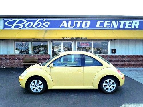 '08 volks beetle bug clean low miles auto leather yellow power window locks
