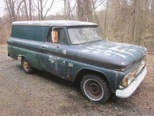 Rare 1966 chevrolet c10 panel van truck needs restored - original - no reserve