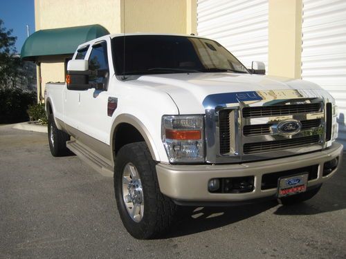 Ford f350 super duty diesel crew cab  leather truck long bed 08 king ranch 4x4