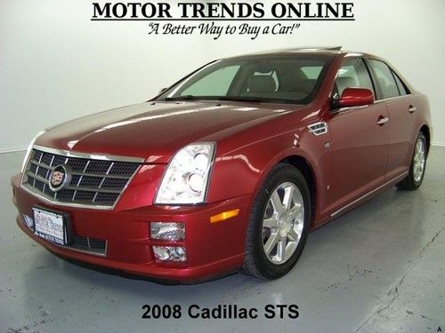 Navigation luxury leather htd ac seats sunroof 3.6 di 2008 cadillac sts 33k