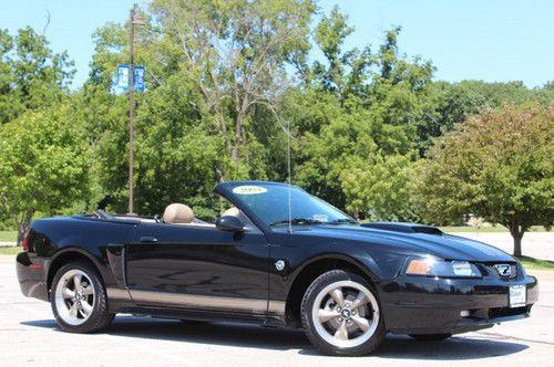 04 ford mustang gt convertible 40th anniversary 4.6l v8 auto leather power top