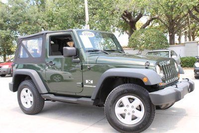 2008 green jeep wrangler 4wd 2dr x