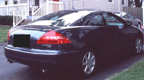 2003 honda accord coupe ex-v6 auto gray/black leather moonroof subwoofer