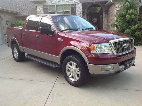 2004 ford f-150 supercrew lariat 4x4 heated leather gorgeous 4-wheel drive truck