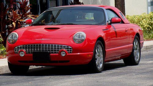 2002 ford thunderbird deluxe premium sports car gorgeous color combo no reserve