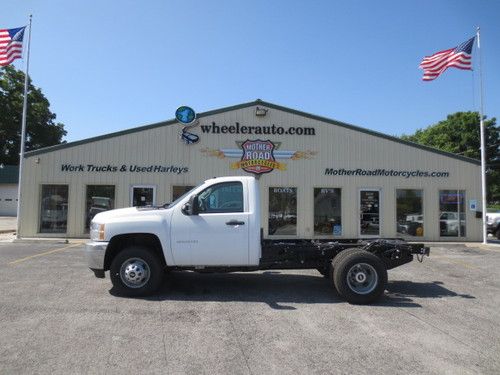 2012 chevrolet k3500 regular cab 4x4 cab &amp; chassis truck 10 miles