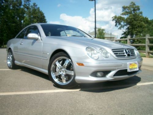 2003 mercedes-benz cl55, amg, 65k, supercharged 500hp, immaculate car, nc !!!!!!