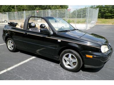 2000 vw cabrio convertible georgia owned leather seats cold a/c no reserve only