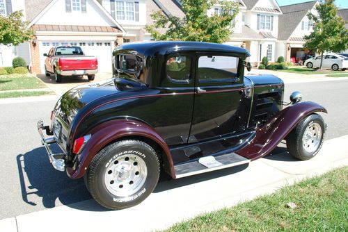 1931 ford 5 window coupe street rod steel body fiberglass fenders