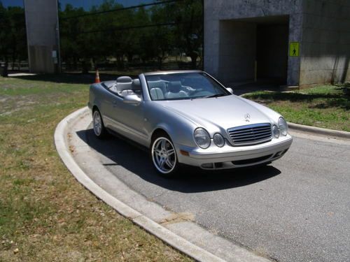 1999 mercedes benz clk 320 convertible silver $4,950