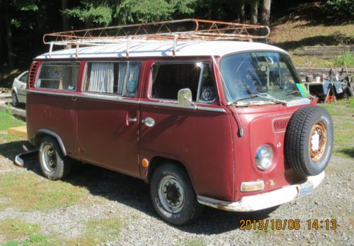 1968 vw bus, deluxe model, retired hippie van, project for you
