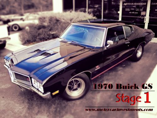 1970 buick skylark gran sport gs stage 1 # matching car 455 auto coupe