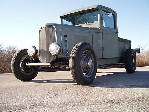 1932 ford pickup flathead v8 vintage hot rod built w/ original ford part rat rod