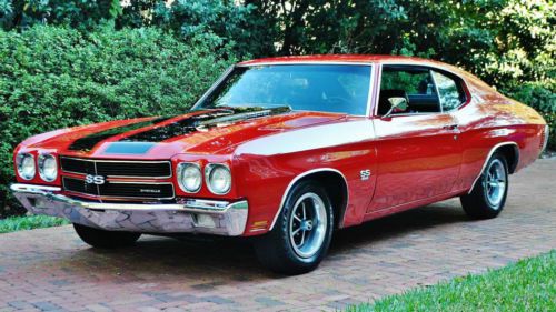 Matching number&#039;s real deal 1970 chevrolet chevelle ss frame off 396 ,auto a/c.