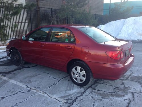 2006 toyota corolla le red only 74000miles automatic no reserve quick sale