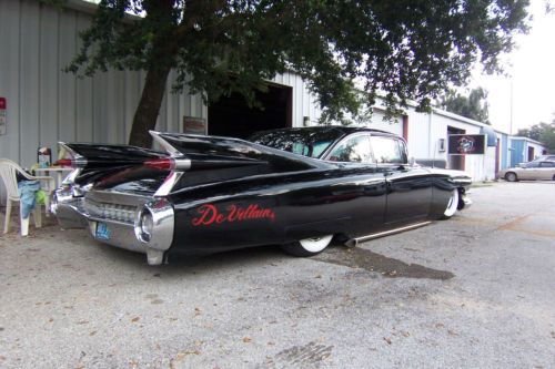 1959 cadillac coupe de ville - bagged &#034;devillain&#034; custom with ls motor
