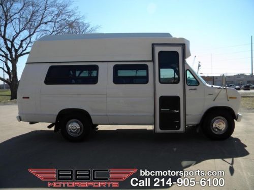 E 350 ford diesel 7.3 shuttle van with high top feature only 58k miles wow!