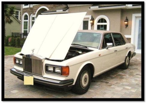1987 rolls royce silver spur acrylic white with burr walnut woodworking
