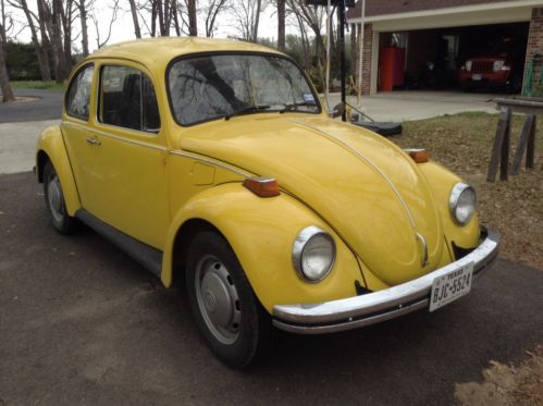 1973 volkswagen beetle, yellow restored with new motor, new carpet, new tires