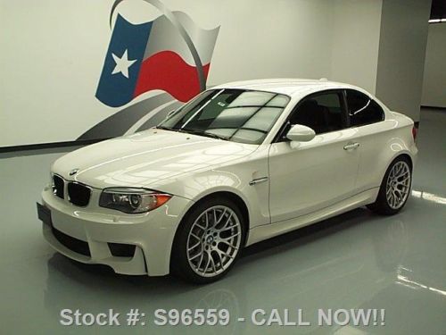 2011 bmw m1 coupe twin turbo 6-speed leather 19&#039;s 22k texas direct auto