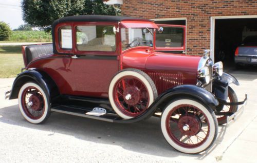1928 ford model a sport coupe with rumble seat