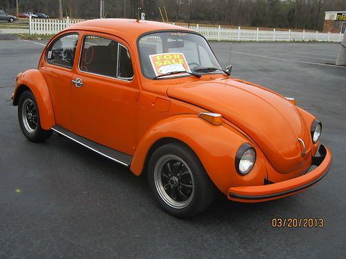 73 super beetle, rust free! harley davidson theme!!, very nice